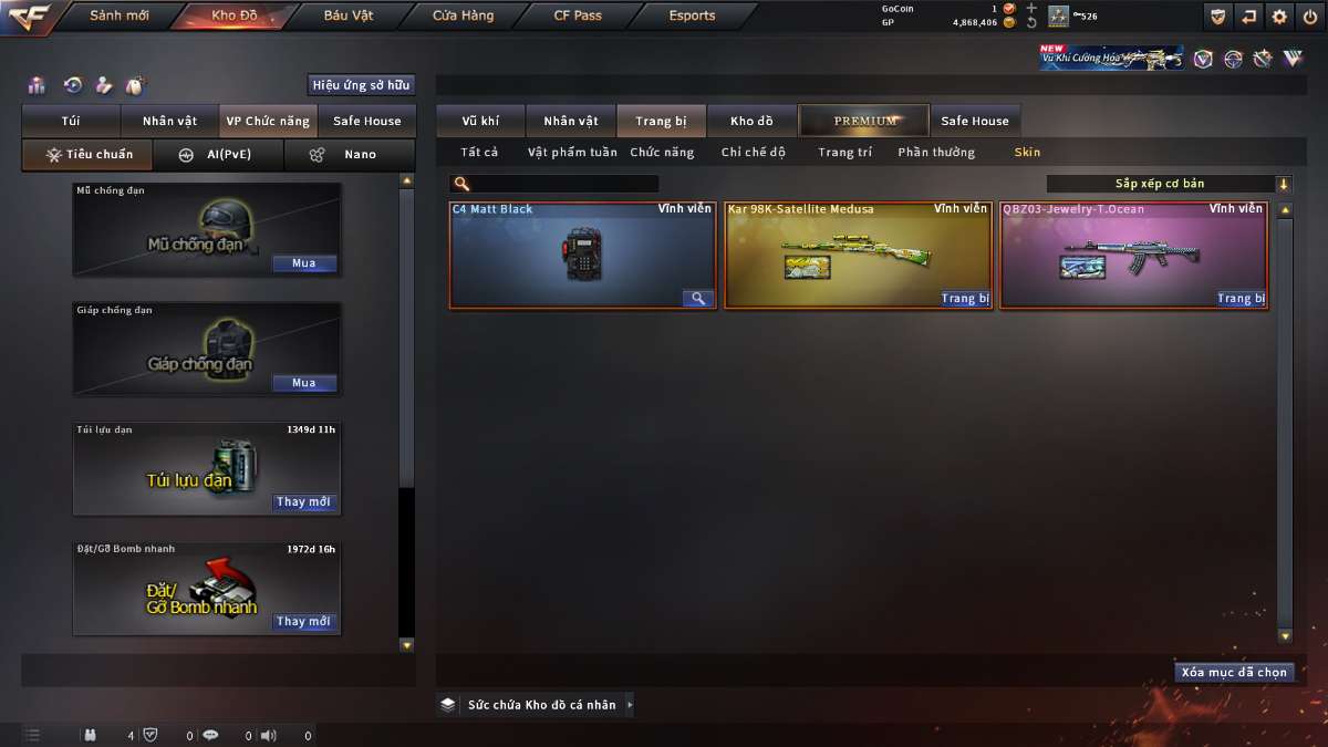 shop acc cf uy tin gia re